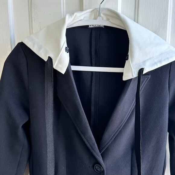Miller Wendt Sloane Hooded Blazer Jacket Black - Picture 4 of 11